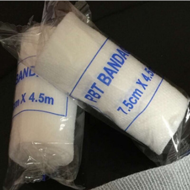 Multi-size Emergency PBT Bandage for Elastic Wound Bandaging of Fractures: 7.5cmX4.5m