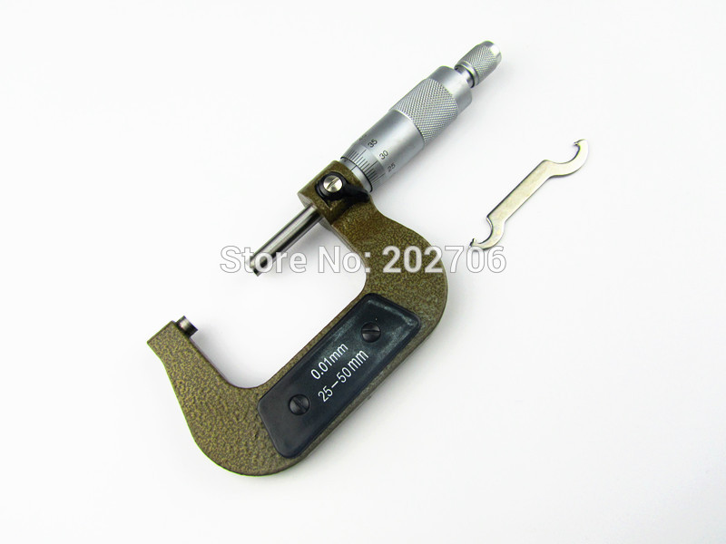 25-50mm Outside Micrometer 0.01mm Micrometer Measuring Tools