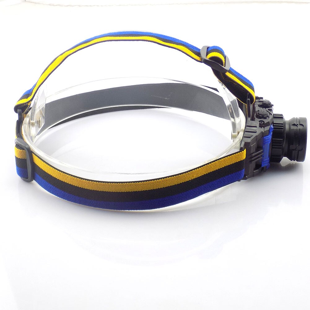 Krachtige Q5 Koplamp Oplaadbare Zoomable Focus Frontale LED Head Lamp Zaklamp Zaklamp Koplamp voor Vissen Camping + Lader