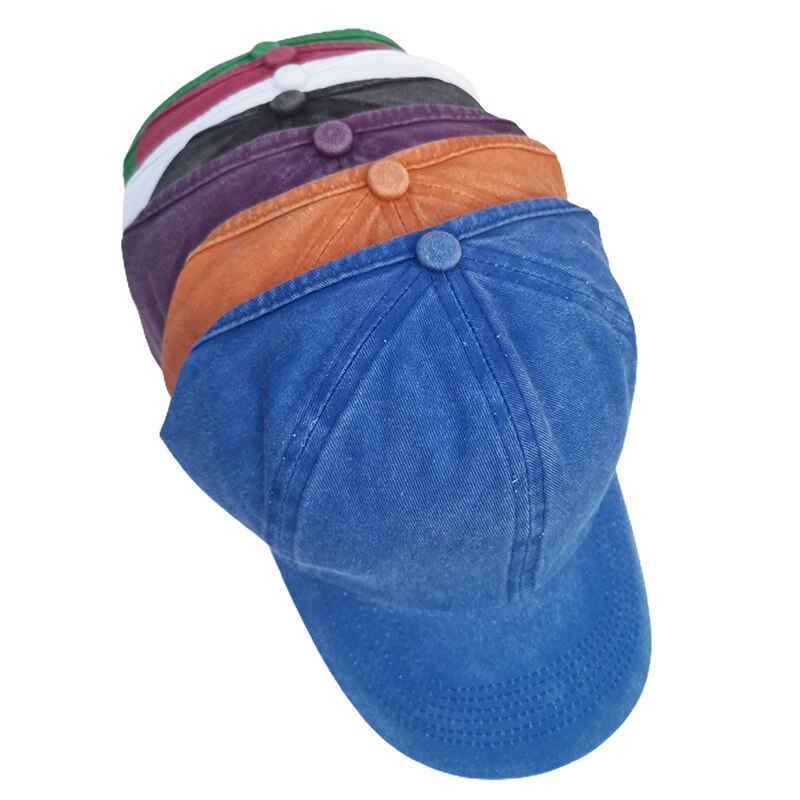 Ponytail Baseball Cap Messy Bun Hats For Women Washed Cotton Snapback Caps Casual Summer Sun Visor Outdoor Hat TSLM1