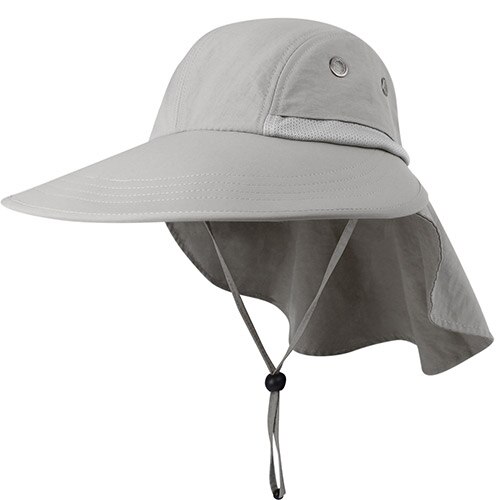 Furtalk sommer solheste hestehale safari hatte til kvinder brede fiske fisk hat med hals klap upf 50+  solbeskyttelseshætte til kvinde