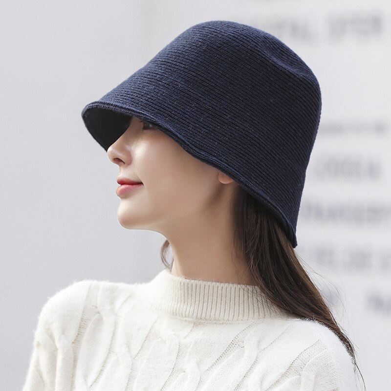 Tobe-U Bucket Solid Color Bell with Melon Hat Fedora Floppy Derby Vintage Artificial Felt Hat for Women, 500160/Rose Red, One Size