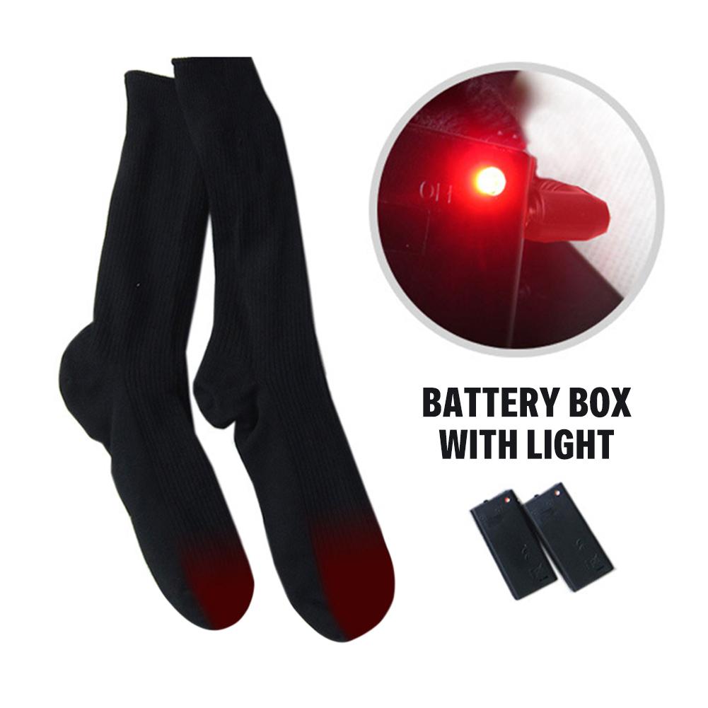 Heated Socks - Battery Operated Cotton - Winter Foot Warmer - Unisex - Rechargeable