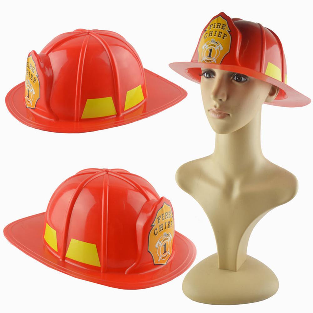 Simulation Fireman Chief Safety Helmet Firefighter Hat Cap Kids Toy Party Supply Pretend Play Fireman Chief Toys For Kids Child