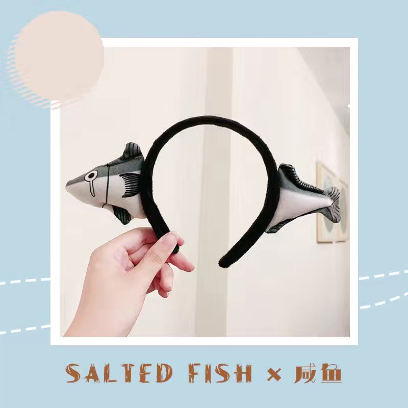 Funny hair band wash face headband makeup selfie hair accessories artifact girl headdress: Fluorescence Yellow