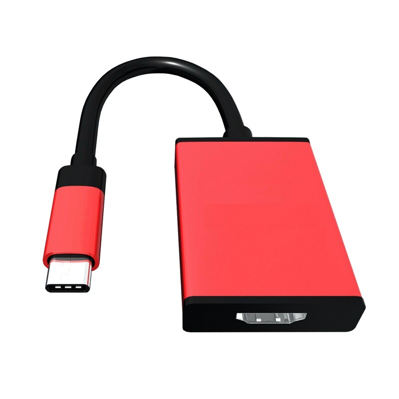 Usb C Naar Hdmi-Compatibel Adapter 4K Hdtv Type C Converter Voor Samsung Galaxy S10 S20 Note 8 9 Huawei Pro: Default Title