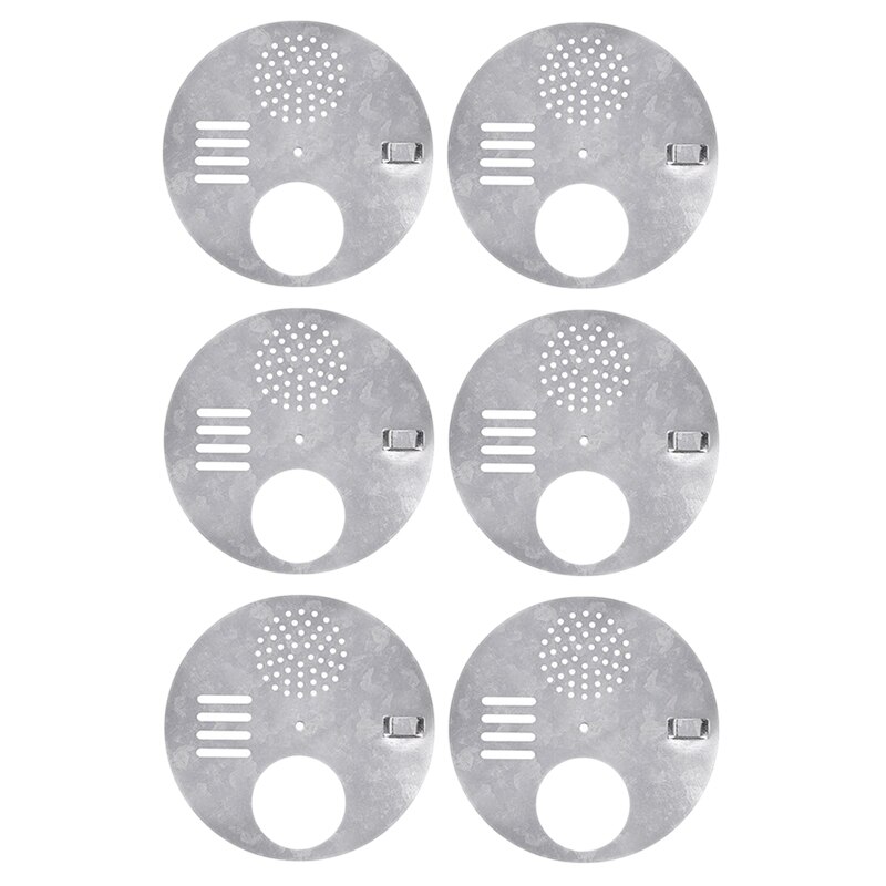 6 stk. bikube nuc-boks indgangsdøre, indgangsskive (diameter :12.5cm)  - biavlsudstyr bikubeværktøj biavlerværktøj-abux
