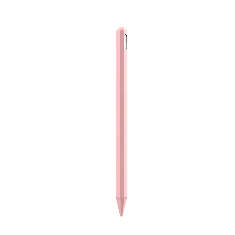 Pen Nib Protector Silicone Sleeve Grip Skin Cover Holder for Apple Pencil 2 DOM668: Pink