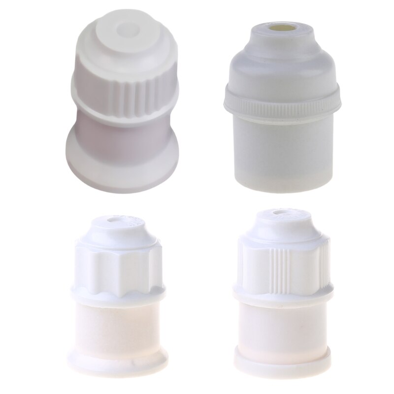 652F E27 Plastic Hanging Lamp Thread Base Screw Light Bulb Ceramics Socket Holder Flame Retardant Durable Safe Non Electric