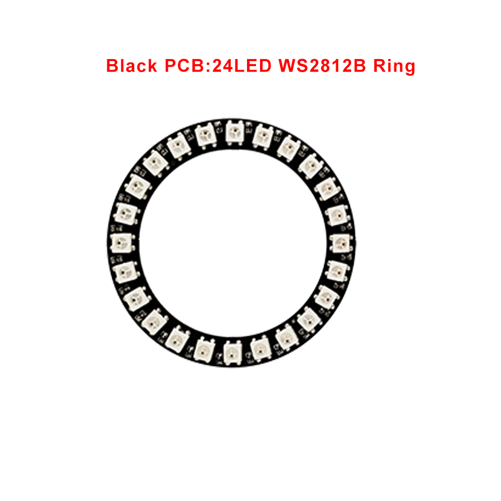 Dc 5V Led Ring Ronde Module 8/16/24/35/45 Pixel Individueel Adresseerbare Ws2812 Rgbic Cirkel Strip Licht Diy Smd5050 Full Color: Emitting Color1