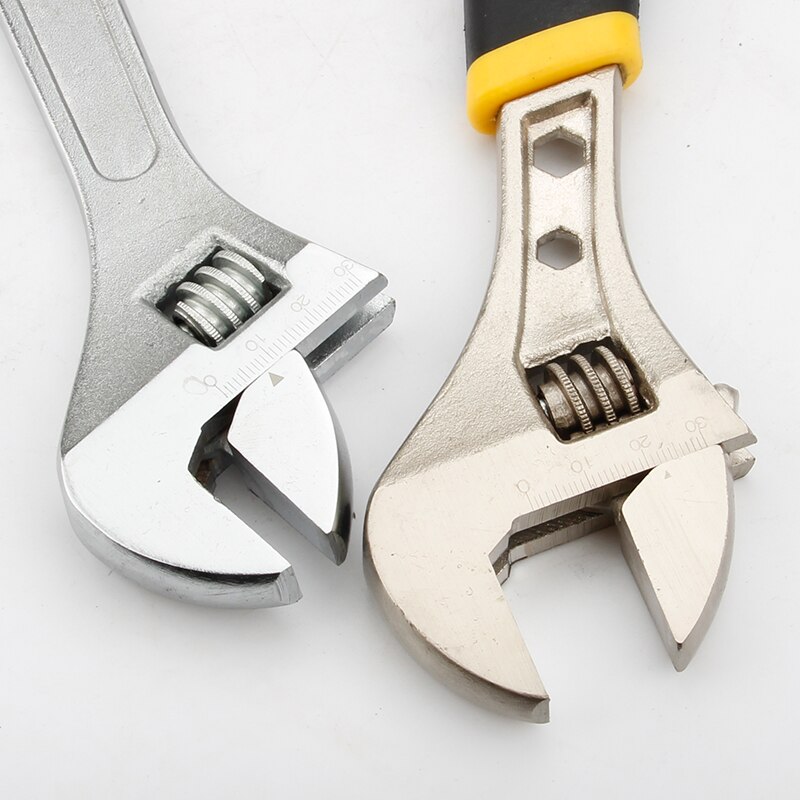 Llave inglesa ajustable de gran apertura para el hogar, herramientas deslizantes de ángulo ajustable de 6-8-10-12-15 pulgadas,