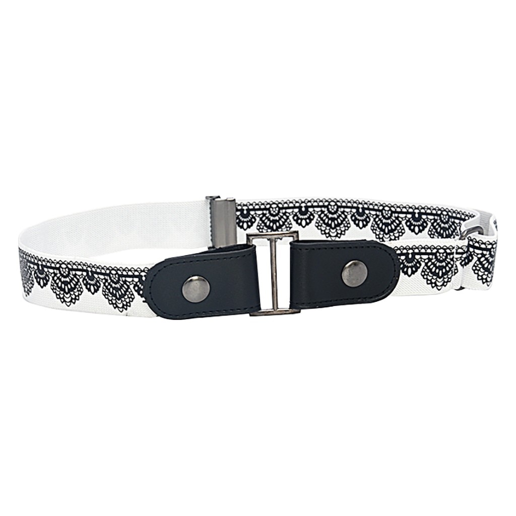 Cinturón elástico sin hebilla para hombre y mujer, elástico, oculto, Invisible, chico secreto # W