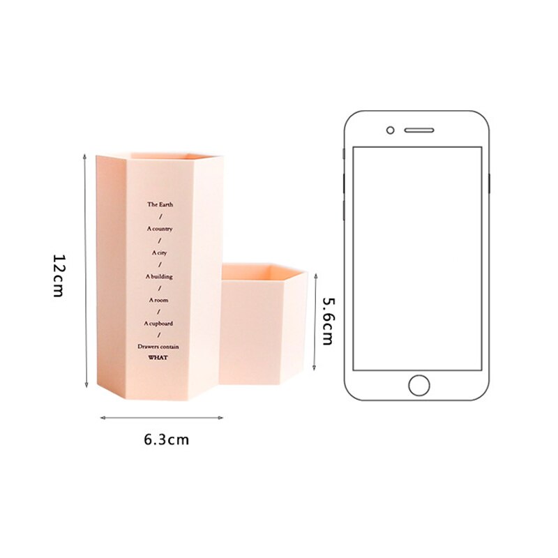 Kreative Japan Stil Stift Halfter Schreibtisch Sechs Prisma Bleistift Stand Organizer Kasten Schüler Schreibwaren Schule Büro Liefert