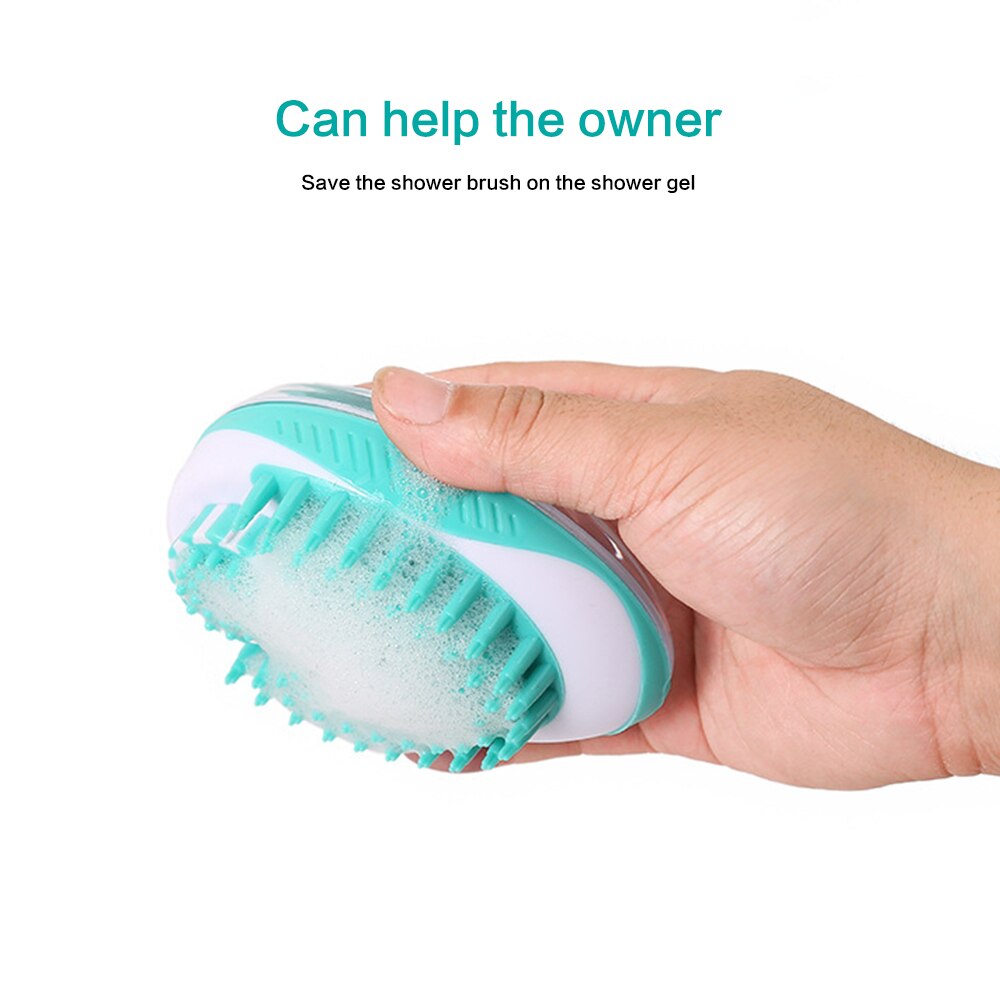 Huisdierbadborstel, multifunctionele katten- en hondenborstel, shampoo, spa-borstel, douche-ontharingskam voor katten, huisdierreinigings- en verzorgingstool