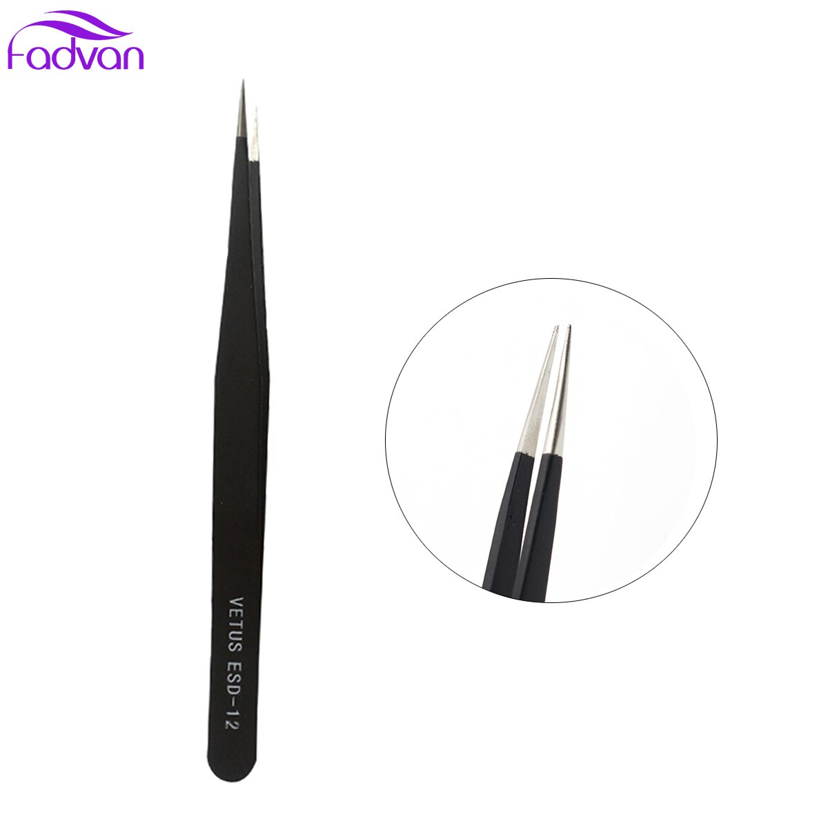 Wimper Pincet 2 Stuks/partij Pincet Elektronische Anti-Statische Precisie Pincet Rechte En Gebogen Pincet Voor Graft Wimper