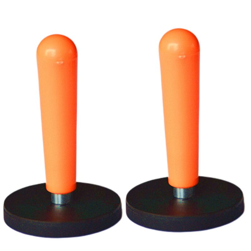 2 stk bil wrap griber stærk magnetisk holder køretøj folie vinyl film klistermærker indpakning installation værktøj magnet fix skilt værktøj: Orange
