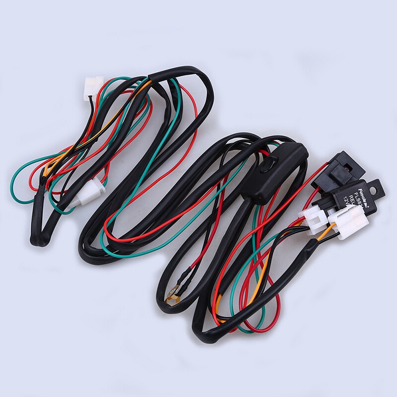 Car Universal Fog Light Wiring Harness Relay LED Driving Fog Lamp Wire Kit With OFF/ON Switch For TOYOTA: Default Title