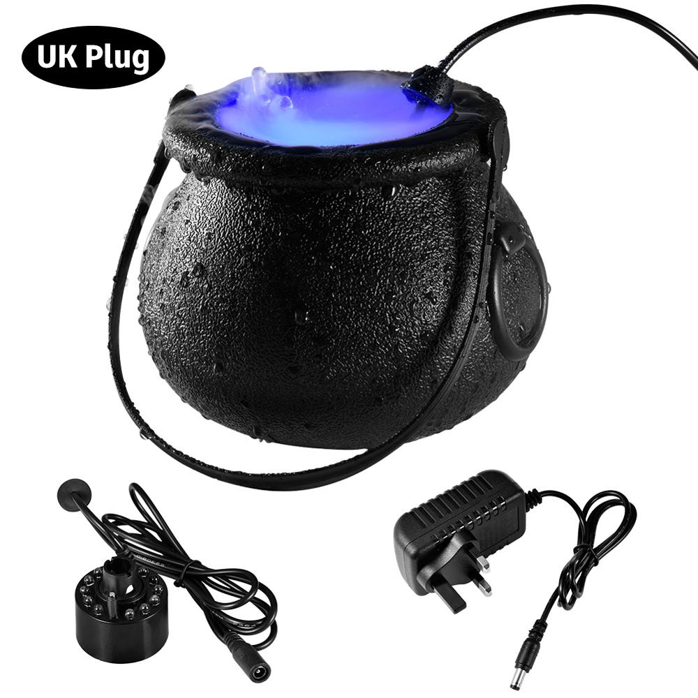 Halloween fumée Machine chaudron monsieur brumisateur fumée brouillard Machine LED à couleur changeante humidificateur Halloween fête effrayant accessoires