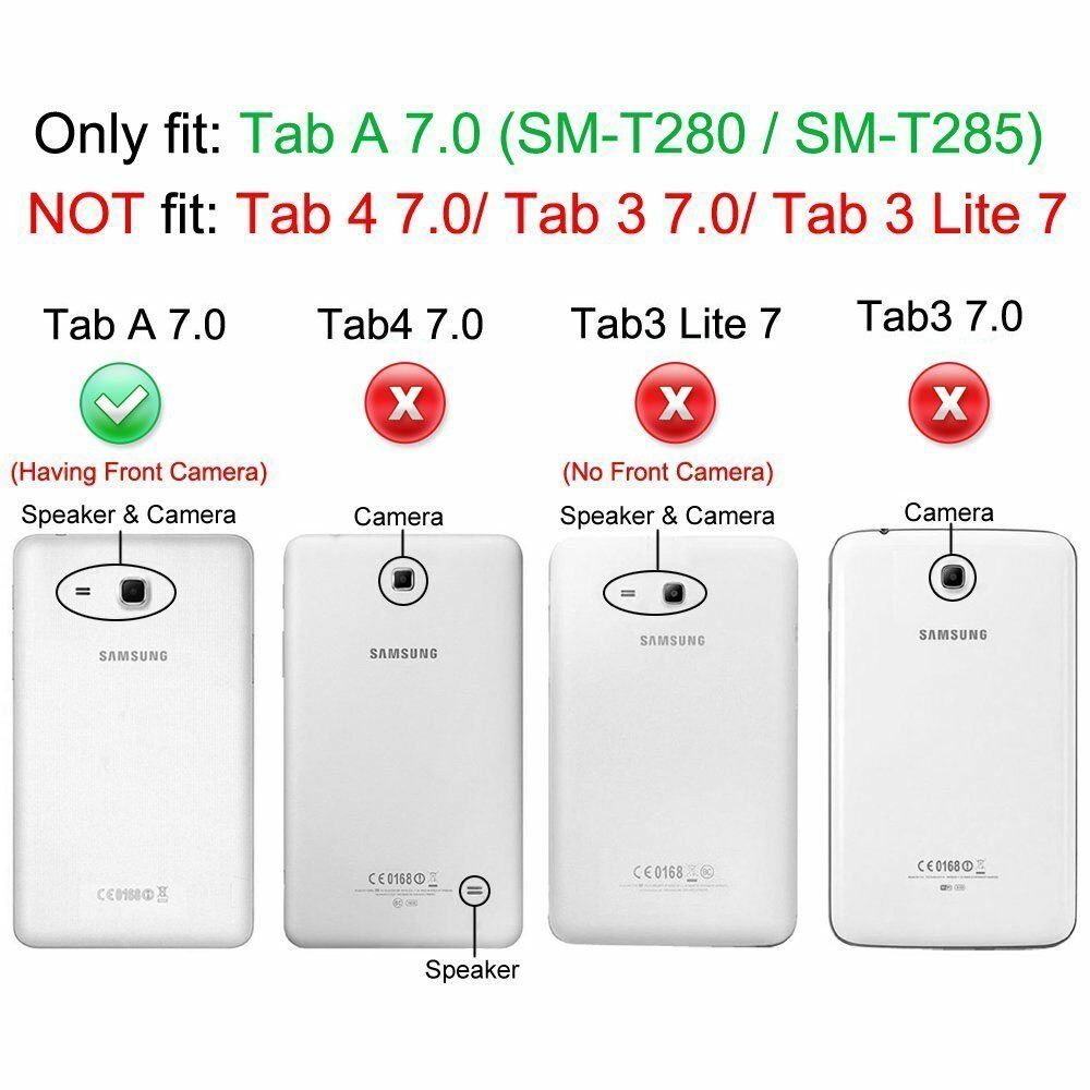 Tab A SM-T280 T285 Case For Funda Samsung Galaxy Tab A 6 A6 7.0 T280 T280N T285 T281T ablet Stand Cover Folio PU Case Capa