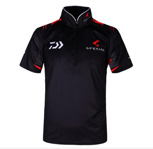 Men Fishing Clothes Uv Sunscreen Breathable Fiber Fishing Shirts Profesional Short Sleeve Fishing Shirt Male Free cap
