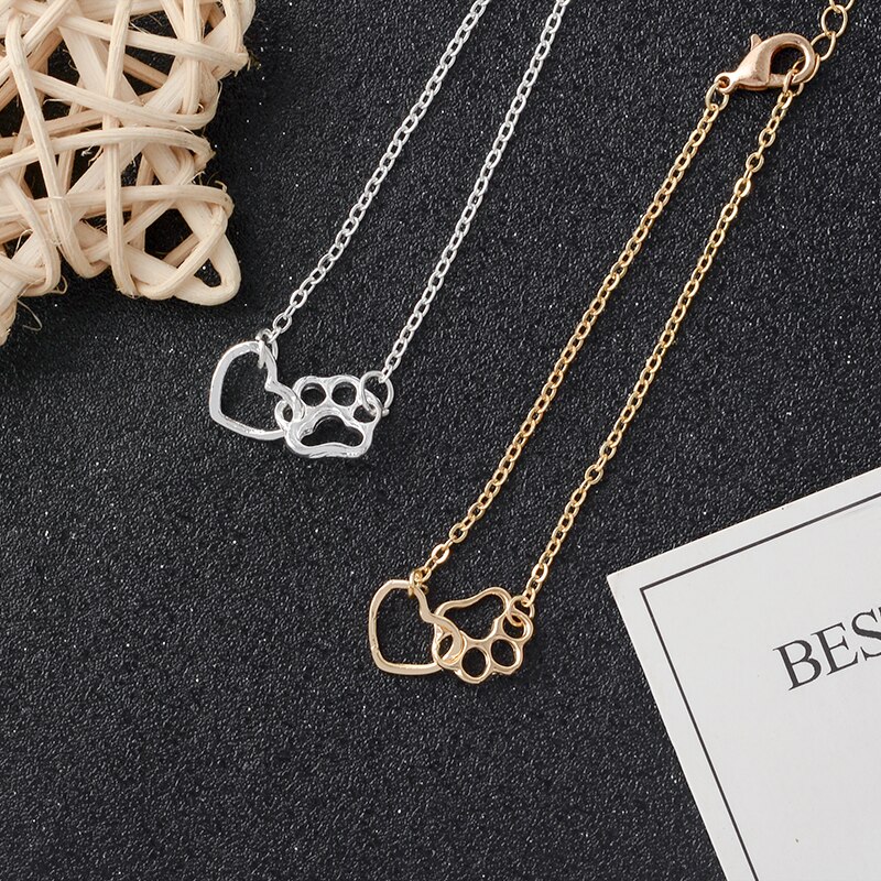 ICH Liebe Mein Haustier Pfote Und Herz handgefertigt Armbinde Einstellbar Armbinde Schmuckstück Ebene Haustier Schmuck für Hund Katze Fans besitzer