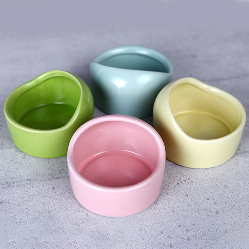 Bol à collation en céramique pour Hamster, coupe-vent , nourriture et eau, mangeoire pour petit animal de compagnie, accessoires pour Hamster,