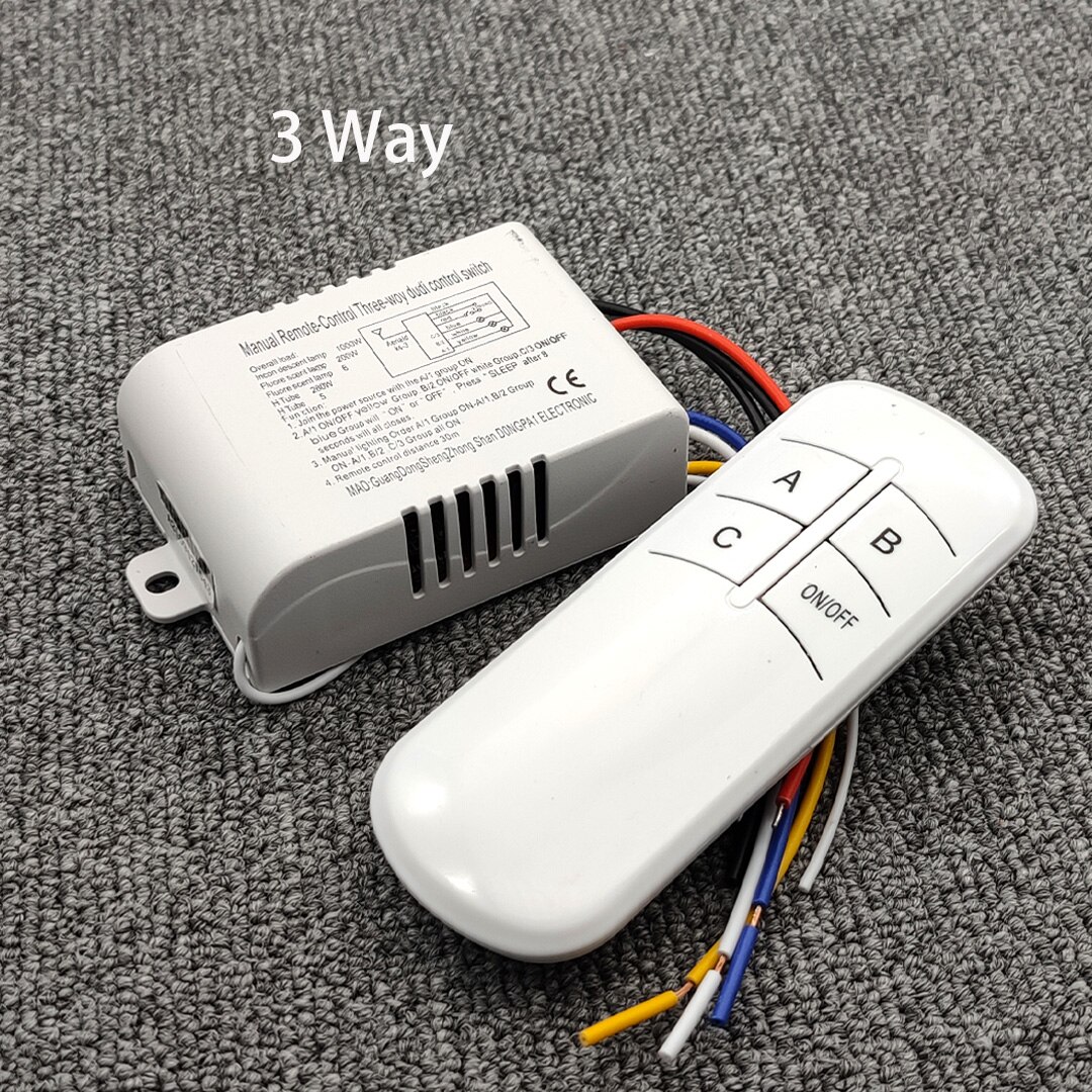 On/off Distance Controle Switch 1/2/3/4 Way ON/OFF Wireless Remote Control Switch ... – Grandado
