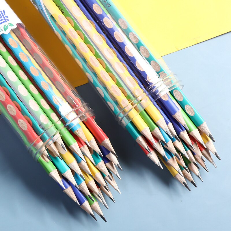 M&G 30pcs/lot Triangle Grooved Bulk Wooden Pencils No Harmful Lead Elements Triangle 2B/HB for School and Office Stationery