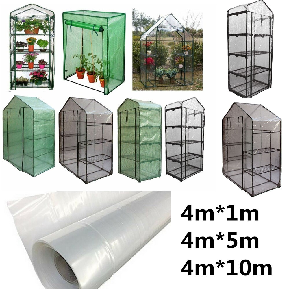 Film plastique Transparent pour serre agricole PE, 1-10m de largeur 4m, Film hautement Transparent pour les plantes de jardin, garde au