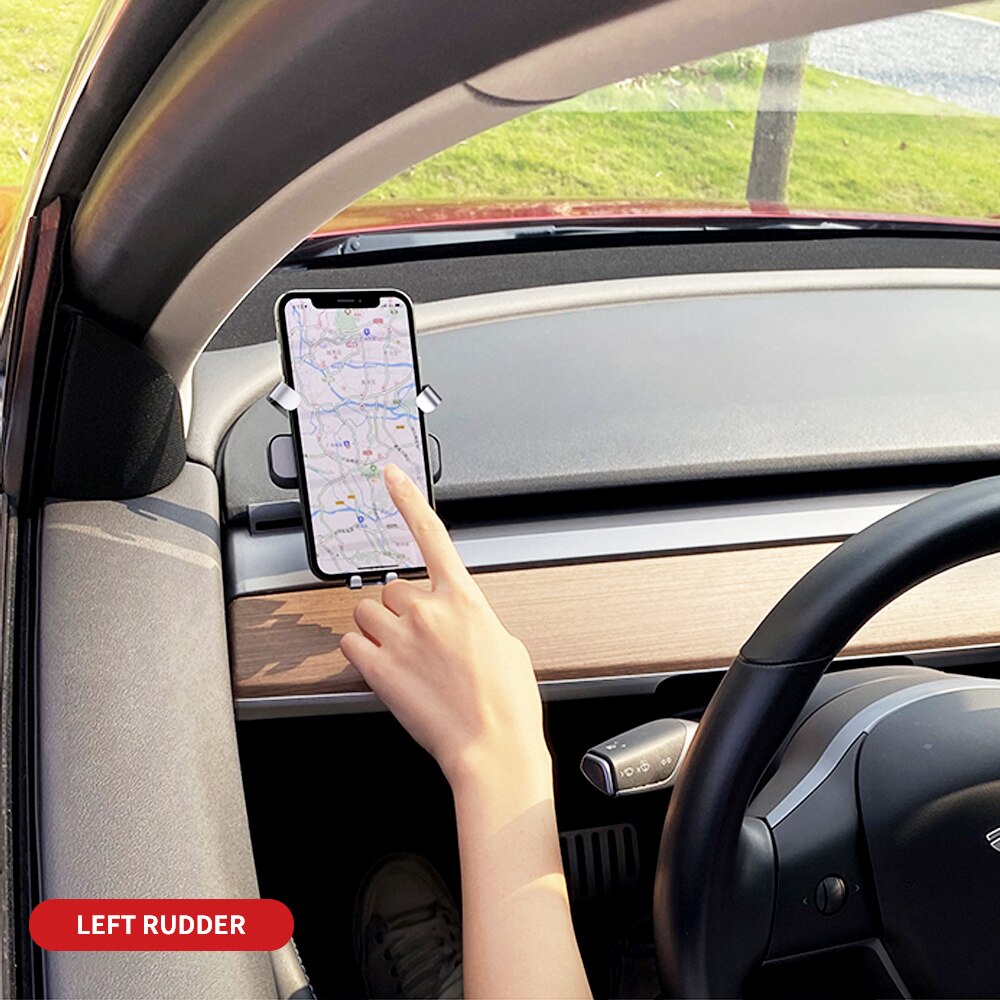 Phone Holder Clip For Tesla Model 3 Series Screen HUD Holder Stand Car Air Vent Mount Mobile Phone Holder For iPhone 11 XS X XR