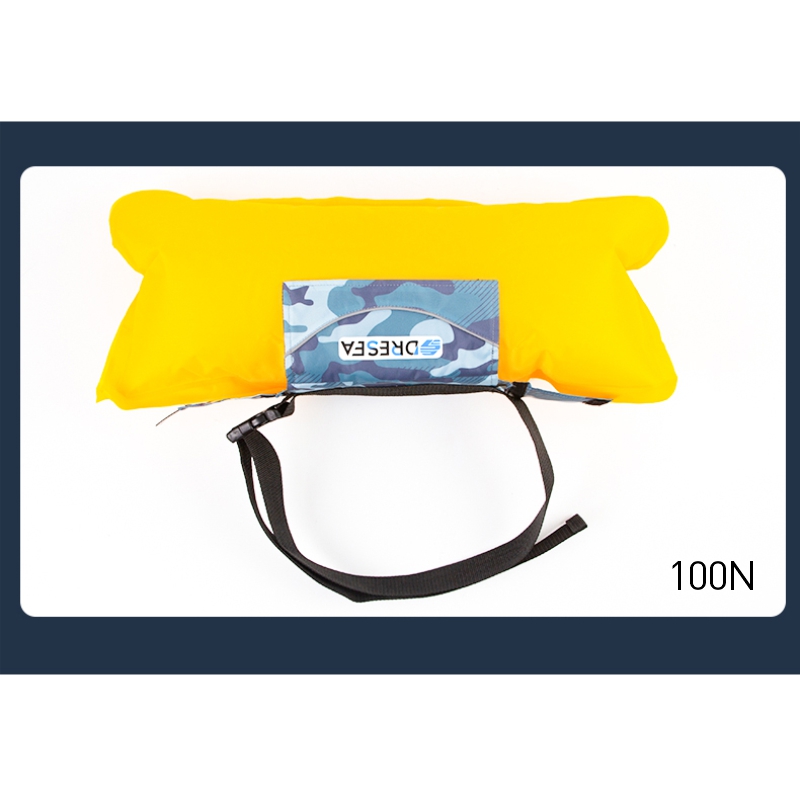 Inflatable Belt Pack Life Jacket for Adults, Fishing Beach Accessories, Buoyancy Aid, Swimming and Survival Jacket, 100N