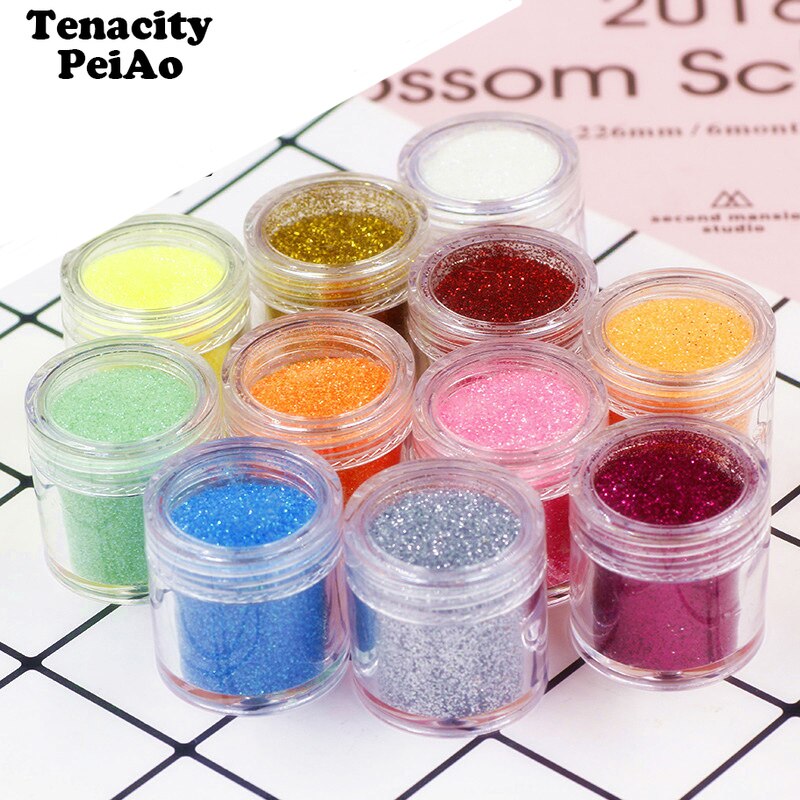 12 Color Epoxy Resin Filler Shiny Sequin Glittering DIY Filling Materials Silicone Mold Crafts Jewelry Filling