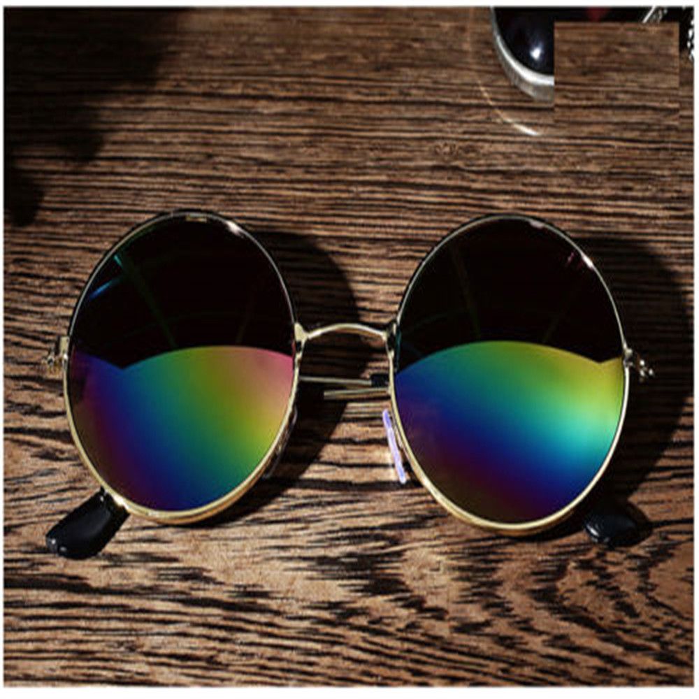 Ronde bril heren dames luxe zonnebrillen vintage rijzonnebril dames merk ronde zonnebril spiegel  uv400