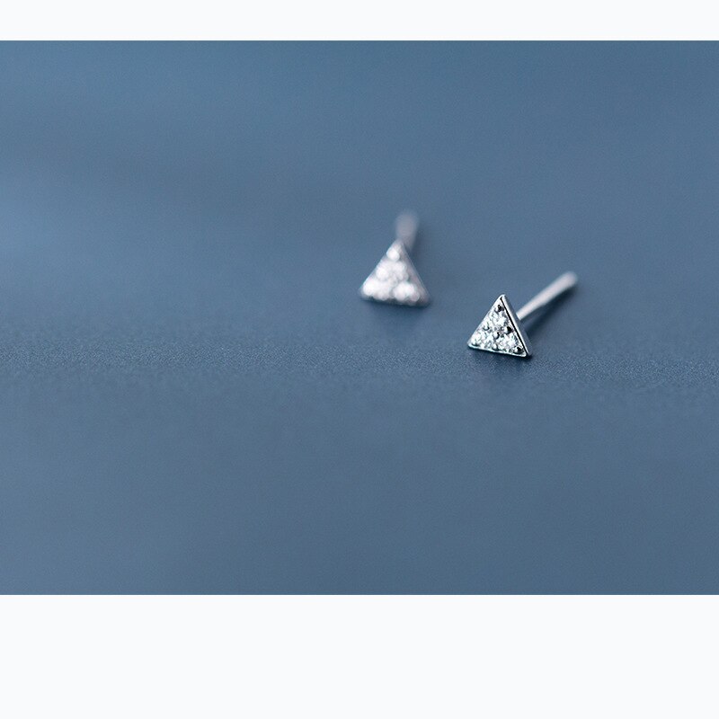La Monada Stud Oorbellen Voor Vrouwen Zilver 925 Driehoek Geometrie Fijne Vrouwen Oorbellen Sieraden Stud Oorbellen 925 Sterling Zilver