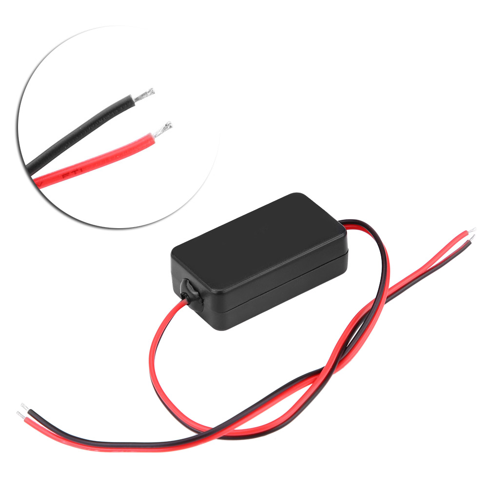 Caméra de recul pour voiture, relais de puissance 12V, régulateur de relais, condensateur, connecteur de filtre