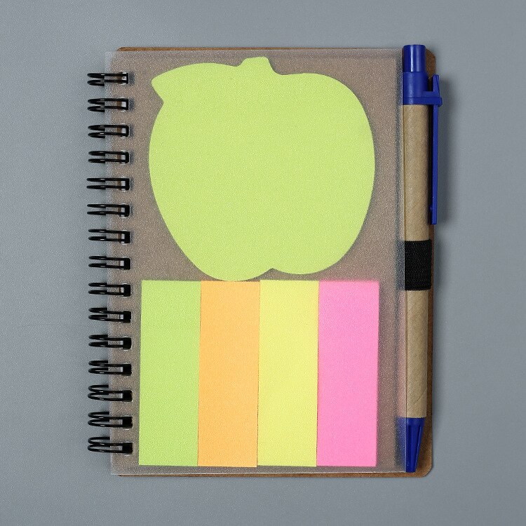 1 PC Briefpapier Kraftpapier Dagboek Creatieve Note Spoel Notitieblok met pen Eenvoudige Notebooks Sticky Notes levert PH100