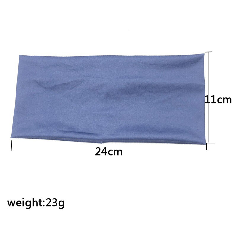 Vrouwen Effen Kleur Zachte Elastische Brede Stretch Elastische Haarband Mode Vrouwen Haarbanden Gym Haaraccessoires