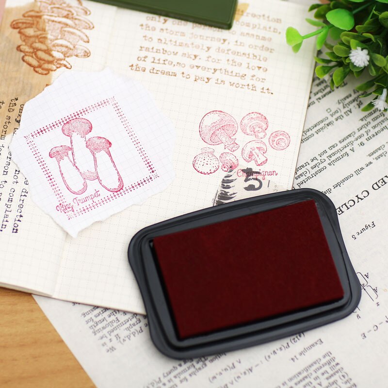 16 Kleuren Big Size Stempelkussen Craft Olie Gebaseerd Diy Inkt Pads Voor Spons Stempels Stof Scrapbooking Decor Vingerafdruk Seal Stamp pad
