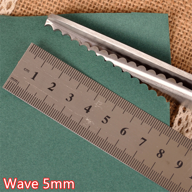 Needlework Scissors Dressmaking Shear Fabric Cutter Leather Handicraft Sewing Accessories Handwork Tailor Scissors: Wave 5mm