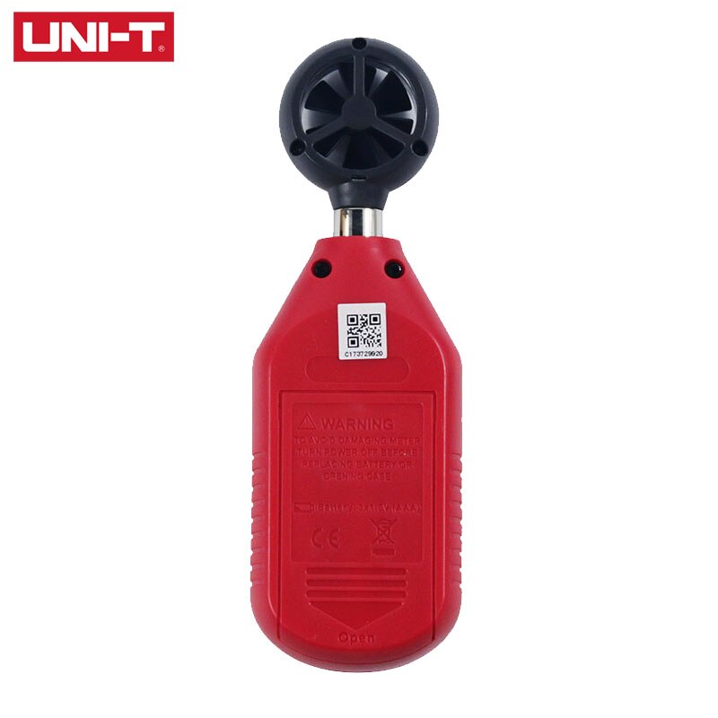 UNI-T UT363 Handheld Anemometer Mini Digital Wind Speed Measurement Temperature Tester Air Flow Speed Wind Meter LCD Backlight