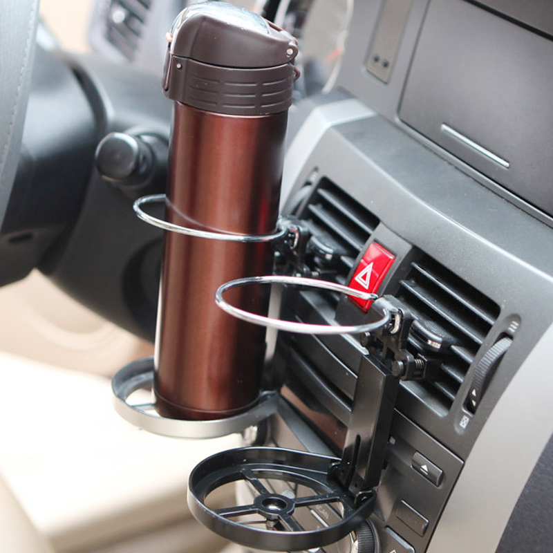 Support d'eau pliable de verre | Sortie de voiture, support de verre de boissons, support de sortie de climatisation