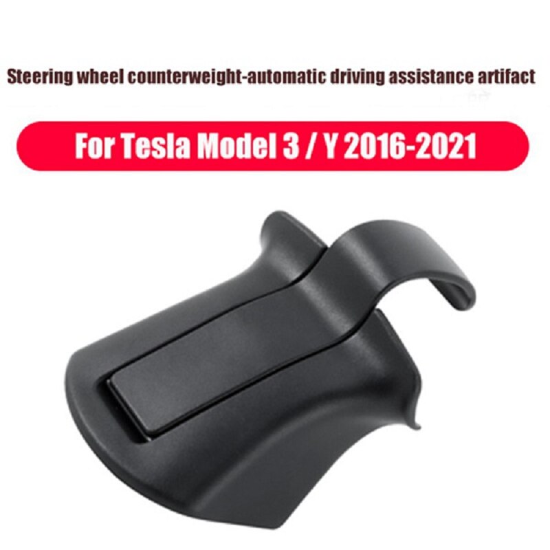 Car Steering Wheel Booster for Tesla Model 3 Y 16-21 Autopilot Counterweight Accessories Ring FSD Automatic Assisted