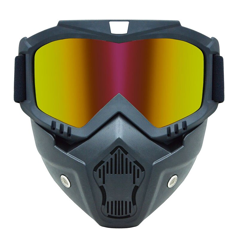 Sales Afneembare Modulaire Masker Bril En Mond Filter Voor Motorhelm Goggle Masker Moto Casque Casco Capacete