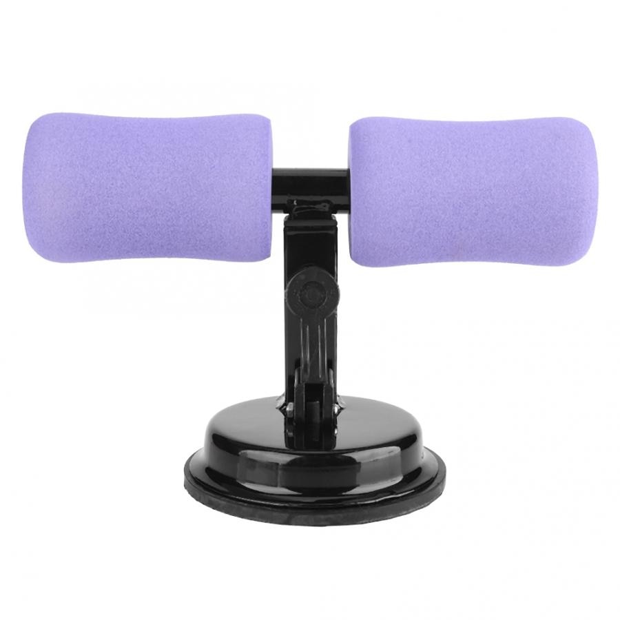 Fitness Sit Up Bar Assistant Gym Exercise Device Resistance Tube Workout Bench Home Crunches Abdominal Machine Lose Weight: Purple