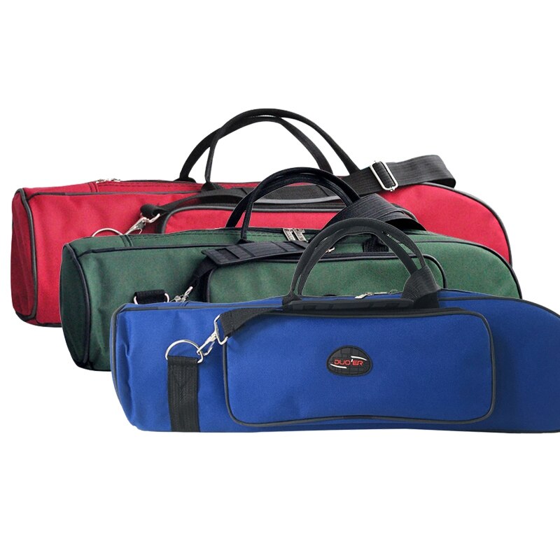 ASDS-DUOER Draagbare Trompet Bag Case 8Mm Spons Zachte Gig Bag Duurzaam Dubbele Ritsen Met Verstelbare Schouderband