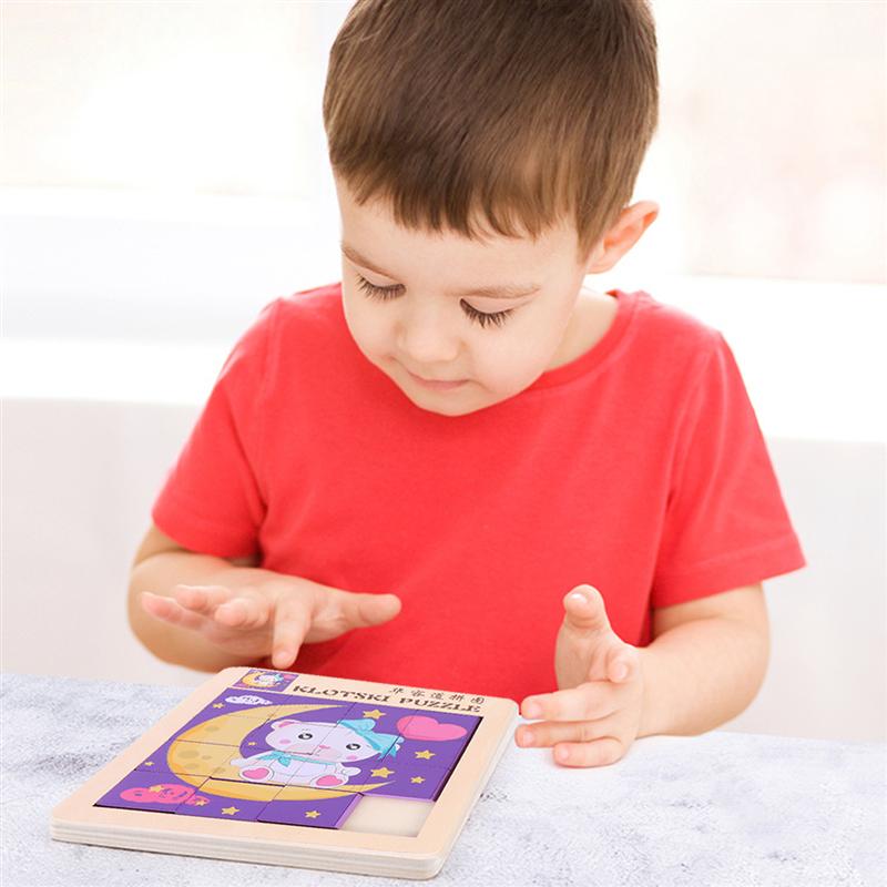 1pc puslespil sikker tegneserie god sjov tal puslespil til børnebørn