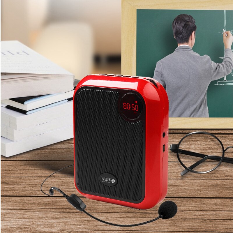 FULL-T200 Portable Amplifier Megaphone Booster With Wired Microphone Loudspeaker Portable Speaker 10W For Teacher Guider Train