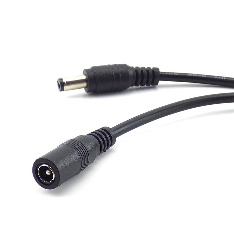 0.5M-10M 12V DC Power Cable Female to Male Plug Extension Cord Adapter 12V Power Cords 5.5x2.1mm For LED strip light Camera