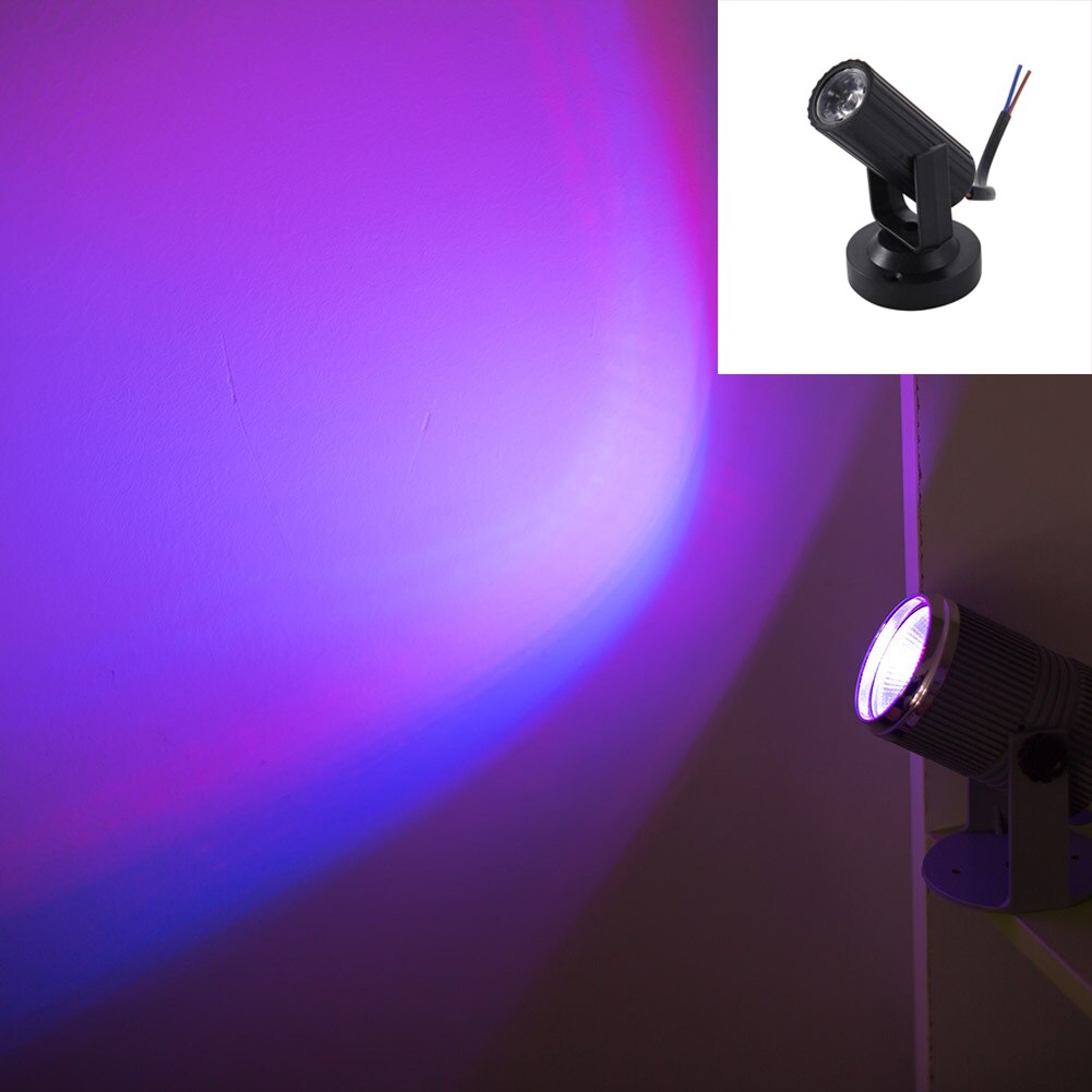 Stage Light Newest RGB Pink/ Blue/Red/White LED Beam Spotlight Party DJ Disco Bar KTV Party Moving Head Stage Lighting: bule light black