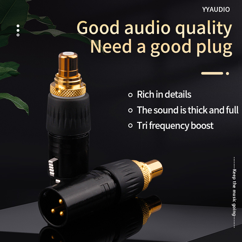 Een paar audio-adapter 3-pins XLR naar RCA vrouwelijke audio-adapter mannelijk naar RCA-connector XLR-converter